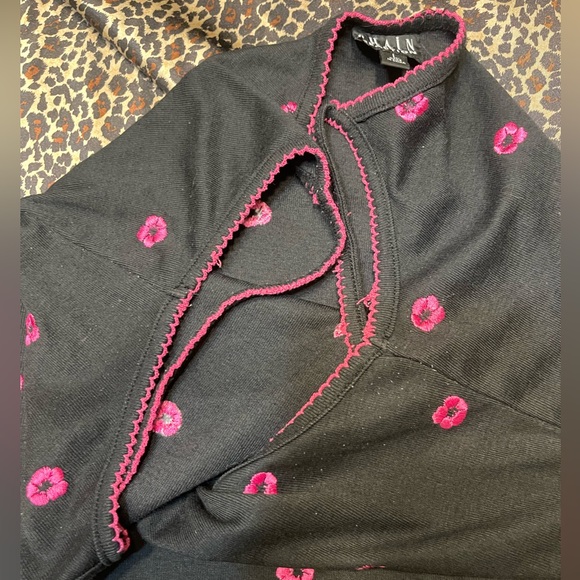 Y2k Chain Reaction Embroidered Flower Midi Dress - Picture 5 of 11